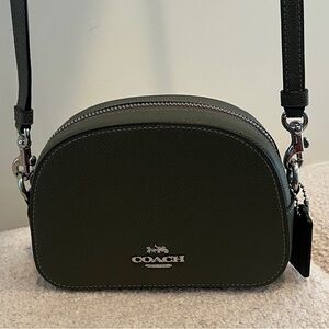 Coach Serena Pebbled Leather Crossbody with Silver Hardware